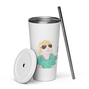 Uniqueness Insulated tumbler with a straw